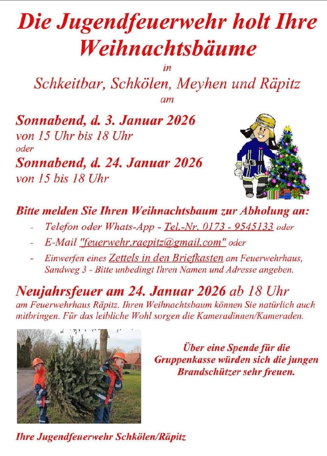 Weihnachtsbäume S R